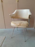 Design vintage stoel fauteuil vintage retro, Huis en Inrichting, Fauteuils, Minder dan 75 cm, Gebruikt, Metaal, Ophalen of Verzenden