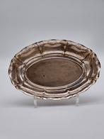 Duits Art deco gehamerde zilveren schaal gekeurd, Ophalen of Verzenden, Zilver