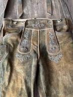 Échte lederhosen - Traditioneel - maat 46, Ophalen of Verzenden, Overige thema's, Kleding, Gedragen