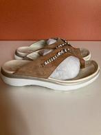 Gabor slippers strass & beige echt leer 37😍mooi❤️☀️, Slippers, Verzenden, Beige, Gabor