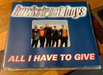 CD SINGLE BACKSTREET BOYS ALL I HAVE TO GIVE 1997 JIVE EU beschikbaar voor biedingen