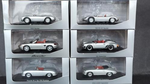 Porsche Spyder Set 6x 1:43 Minichamps Pol, Hobby en Vrije tijd, Modelauto's | 1:43, Zo goed als nieuw, Auto, MiniChamps, Verzenden