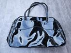 Zwarte schoudertas Lak, Ophalen of Verzenden, Zo goed als nieuw, Zwart, Leer