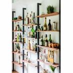 industrieel kast met massief hout, Ophalen of Verzenden, Nieuw, 25 tot 50 cm
