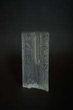 Vintage kristal glas Solifleur vaas Walther Glas blad boom., Huis en Inrichting, Woonaccessoires | Vazen, Gebruikt, Overige kleuren