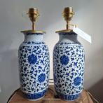 Set van 2 grote handgemaakte Chinese vaaslampen, Huis en Inrichting, Lampen | Lampenkappen, Ophalen of Verzenden, Zo goed als nieuw