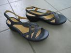 Zeer mooie blauw leren sandaal CLARKS 40-41-D snazzeys, Nieuw, Sandalen of Muiltjes, Clarks, Verzenden