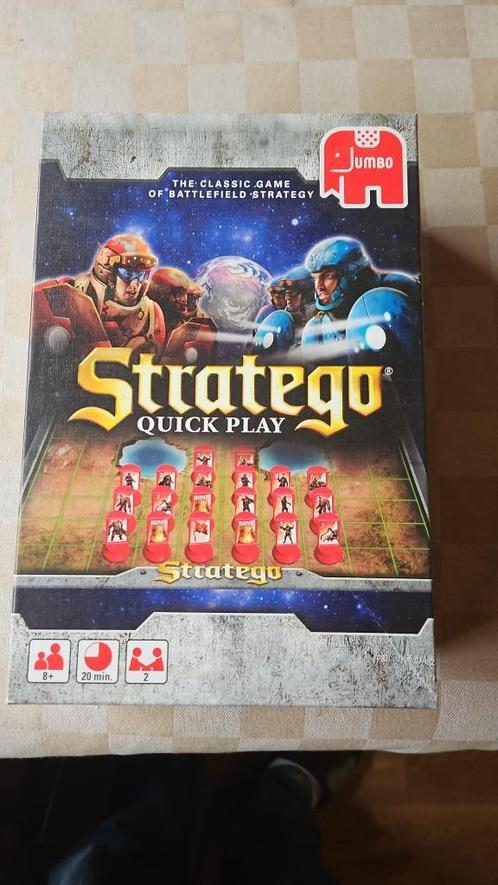 bordspel Stratego Quick Play compleet zgan, Hobby en Vrije tijd, Gezelschapsspellen | Bordspellen, Zo goed als nieuw, Een of twee spelers