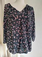 Mooi zwart roze bloemen print tuniek Miss Etam maat L/XL, Ophalen of Verzenden, Zo goed als nieuw, Maat 46/48 (XL) of groter, Zwart