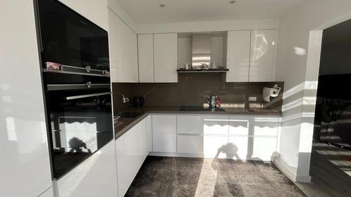 Greeploos hoekkeuken 280x280 wit, Huis en Inrichting, Keuken | Complete keukens, Zo goed als nieuw, Hoekkeuken, Wit, Kunststof