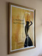 Retro poster | goudkleurige lijst, Ophalen, Overige materialen, Gebruikt, 75 cm of meer