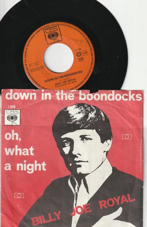 Billy Joe Royal  - Down In The Boondocks  & Oh, What A Night, Cd's en Dvd's, Vinyl Singles, Gebruikt, Pop, Ophalen