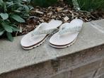 Wit zilver glitters slippers maat 39, Wit, Zo goed als nieuw, Ophalen, Slippers