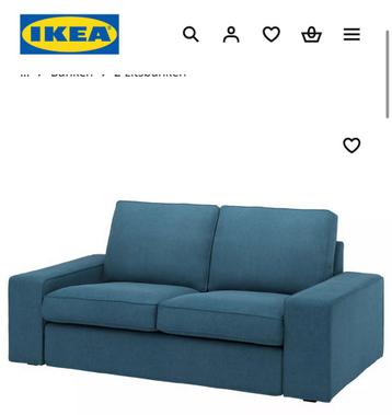 IKEA KIVIK 2-zitsbank Blauw - afbeelding 1