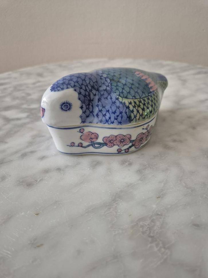 Antieke vintage chinese terrine schaaltje vogel keramiek, Antiek en Kunst, Antiek | Keramiek en Aardewerk, Ophalen of Verzenden