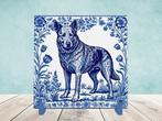 Cattle Dog Delfts Blauwe tegel incl houder, Ophalen of Verzenden, Nieuw