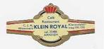 abonnee 1 - 609- cafe klein royal   arnhem, Ophalen of Verzenden, Sigarenbandjes