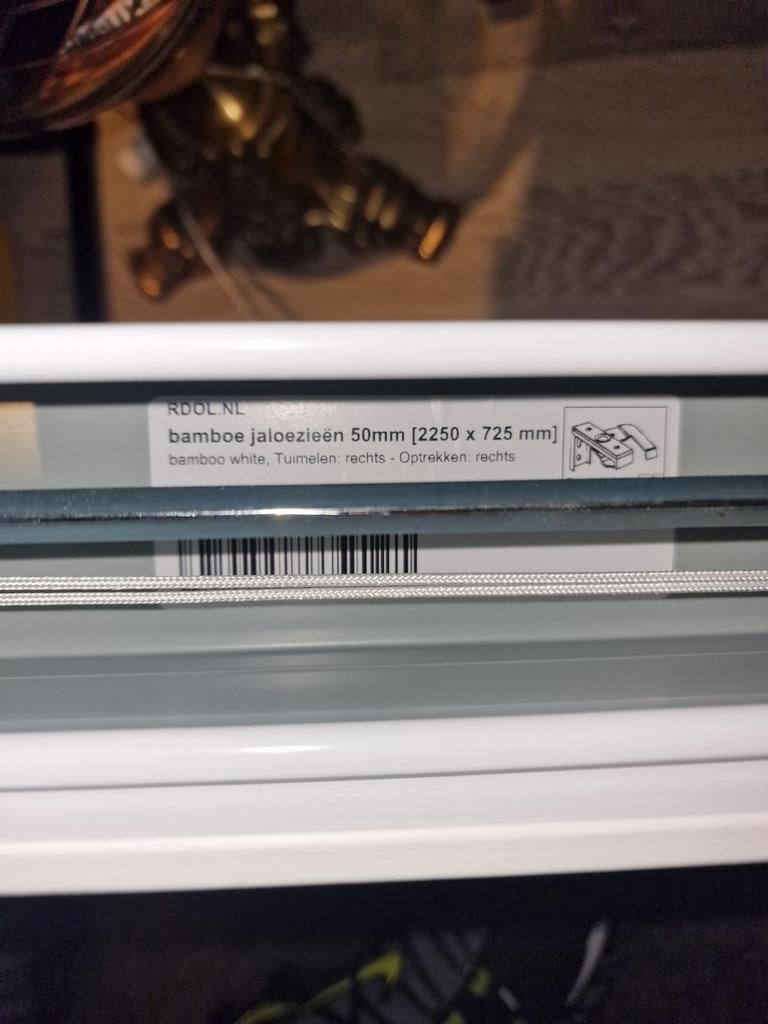 Jaloezieën wit nieuw, Doe-het-zelf en Verbouw, Rolluiken, Minder dan 100 cm, Wit, Nieuw, Ophalen of Verzenden