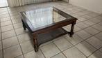 Salontafel 100x100 met glasplaat, Huis en Inrichting, Tafels | Salontafels, Ophalen, 50 tot 100 cm, 50 tot 75 cm, 50 tot 100 cm