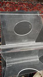 vintage plexiglas krantenbak tijdschriftenrek David Lange, Huis en Inrichting, Woonaccessoires | Krantenbakken en Lectuurbakken