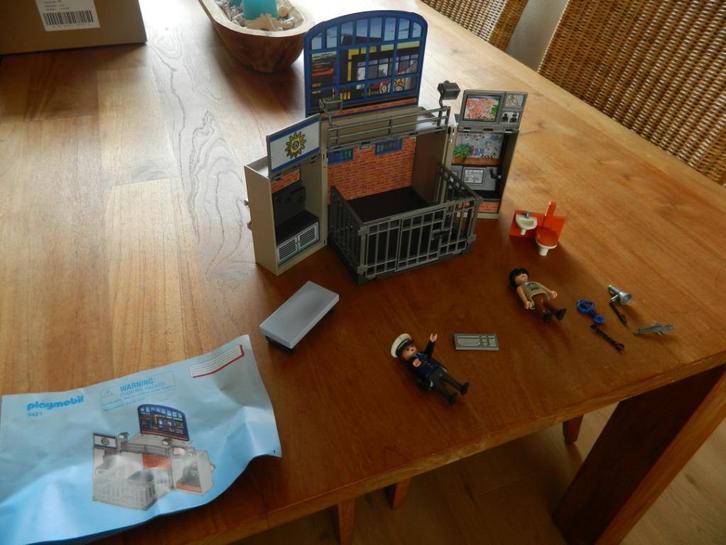 Meeneem politie bureau 5421  (  compleet met boekje ), Kinderen en Baby's, Speelgoed | Playmobil, Zo goed als nieuw, Complete set