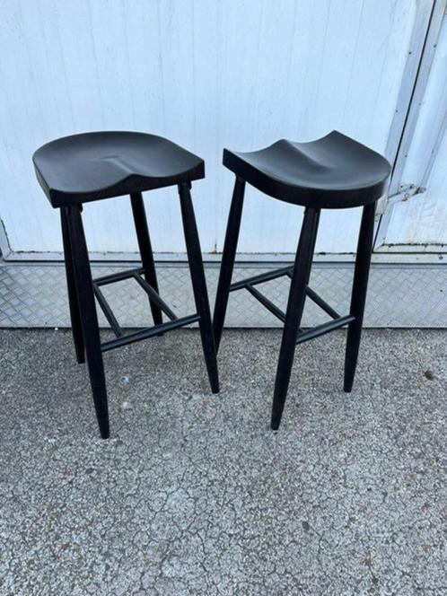 3 stuks houten horeca bistro Thonet café krukken, Huis en Inrichting, Barkrukken, Zo goed als nieuw, 60 tot 90 cm, Hout, 3 krukken