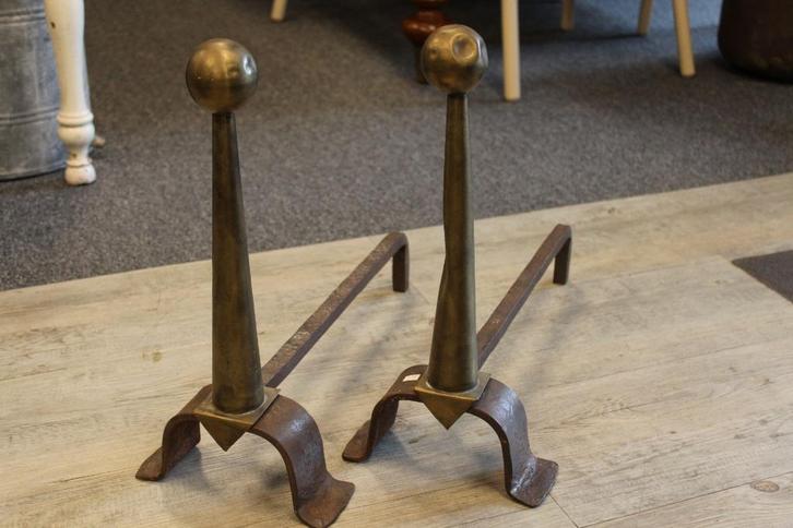 Brocante - Oude haard-bokken!, Huis en Inrichting, Haarden, Gebruikt, Ophalen of Verzenden