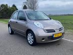 Nissan Micra 1.2 59KW 5Deurs  2007 Bruin Airco Nap, Auto's, Voorwielaandrijving, Stof, 4 cilinders, Bruin