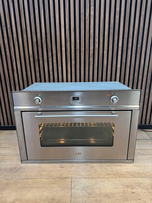 Luxe Rvs Boretti inbouw oven 90 cm (Gratis bezorgen), Witgoed en Apparatuur, Ovens, Zo goed als nieuw, Inbouw, Oven met grill