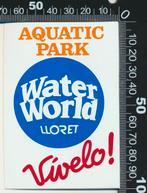 Sticker: Water World - Lloret, Verzamelen, Ophalen of Verzenden, Zo goed als nieuw, Bedrijf of Vereniging
