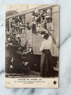 Wo1; ak landstumr naar het front trein beschilderingen, Ophalen of Verzenden, Landmacht, Nederland, Foto of Poster