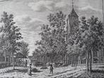 Kopergravure Aagtekerke met kerk ca.1790 K. F. Bendorp, Antiek en Kunst, Kunst | Etsen en Gravures, Verzenden