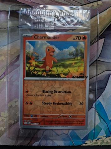 Charmander EB Games 004/165 Promo 151 Mew Set beschikbaar voor biedingen