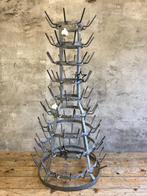 Stoere originele metalen stalen 'kerstboom' met 100 haakjes, Ophalen, Gebruikt