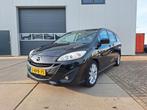 Mazda 5 1.6 Citd 85KW 2012 Zwart 7 zitten leder, Auto's, Zwart, 4 cilinders, 7 stoelen, Zwart