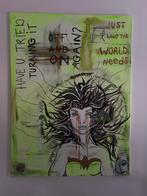 Medusa Schilderij - 'Just What The World Needs!', Antiek en Kunst, Kunst | Schilderijen | Klassiek, Ophalen