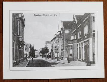 Grote oude foto van Katwijk aan Zee: Badstraat (reprint) beschikbaar voor biedingen
