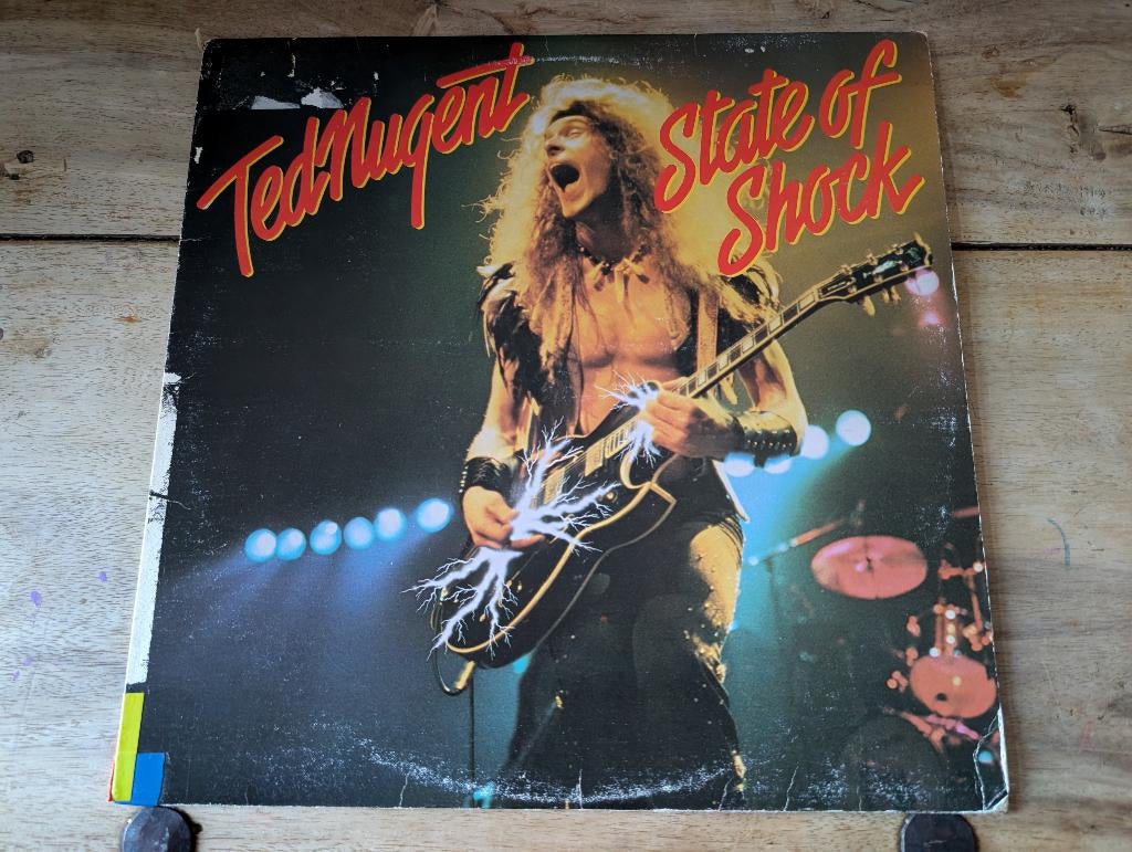 Ted Nugent - State Of Shock LP Vinyl, Cd's en Dvd's, Vinyl | Hardrock en Metal, Ophalen of Verzenden, Gebruikt