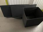 IKEA Dröna Opbergdozen - Zwart en zwartwit, Huis en Inrichting, Ophalen, Gebruikt, Kunststof, Minder dan 50 cm