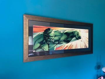 Schilderij ‘Hulk’ van Marvel, origineel. beschikbaar voor biedingen