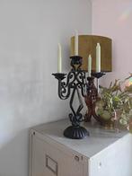 Brutalist Kandelaar - 5 Armen, Huis en Inrichting, Woonaccessoires | Kandelaars en Kaarsen, Gebruikt, 25 tot 50 cm, Zwart, Ophalen of Verzenden