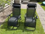 Time to relax! Zwarte verstelbare stoelen, Ophalen, Gebruikt, Kunststof, Verstelbaar