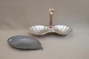 vide poche en tafelstuk Art nouveau  antiek beschikbaar voor biedingen