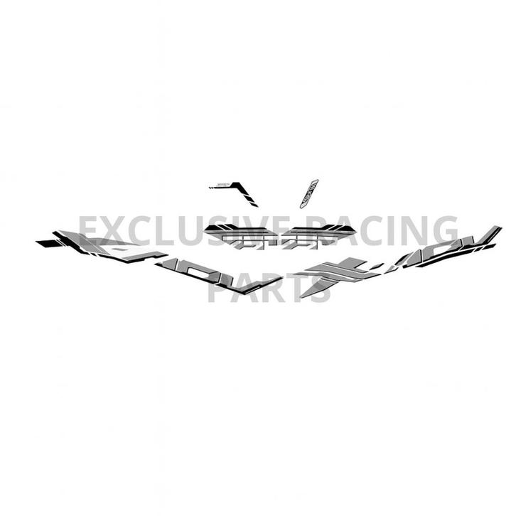 Stickerset Honda X-ADV 750 2025 – Grijs Design, Motoren, Tuning en Styling, Ophalen of Verzenden