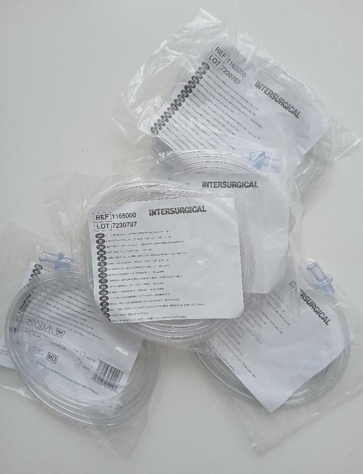 4 zuurstof brillen, Diversen, Verpleegmiddelen, Nieuw, Verzenden