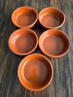 5 stuks terracotta tapas schaaltjes 12cm, Huis en Inrichting, Keuken | Servies, Ophalen of Verzenden, Zo goed als nieuw, Overige stijlen