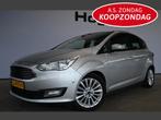Ford C-MAX 1.0 Titanium Clima Cruise control Navigatie Rijkl, Auto's, Voorwielaandrijving, Stof, Met garantie (alle), Origineel Nederlands