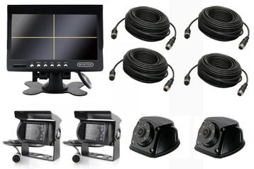 Set Monitor 7''+ 2x achteruitrijcamera + 2x zijcamera's beschikbaar voor biedingen