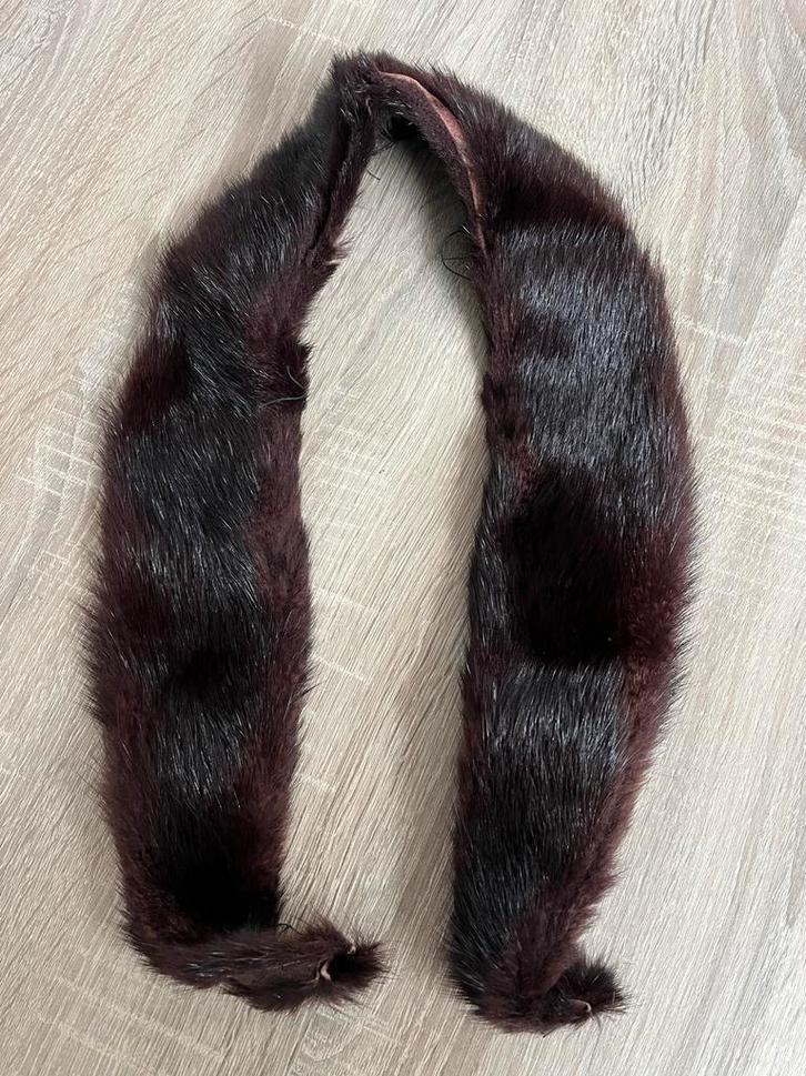 Hermelijn bontkraag, Antiek en Kunst, Antiek | Kleding en Accessoires, Dames, Ophalen of Verzenden