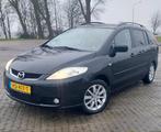 Mazda 5 2.0 2007 Zwart, 7 personen, trekhaak,  airco,, Auto's, Mazda, Voorwielaandrijving, 145 pk, Stof, Euro 6